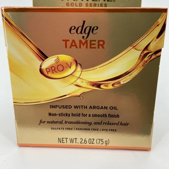 Pantene Gold Series Pro-V Edge Tamer Argan Oil Hair Styling 2 Pack 2.6 ounce - Picture 2 of 7